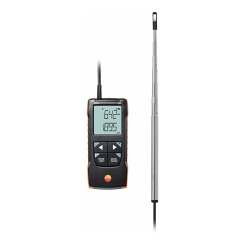 Anémomètre numérique à fil chaud Testo 425 avec connexion à une application