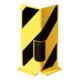 Angle de protection anti-collision Moravia avec galet de guidage noir/jaune 400 x 160 x 6 mm-2