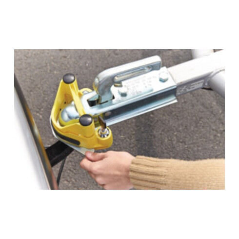 Anhänger-Diebstahlsicherung Stahl,pulv.L225xB200xH110mm SB Verpackung