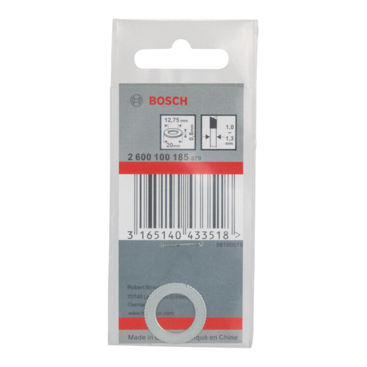 Anneau réducteur Bosch pour lames de scie circulaire 20 x 12,75 x 0,8 mm
