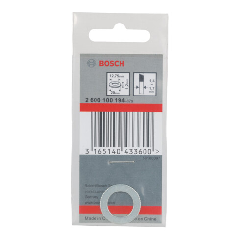 Anneau réducteur Bosch pour lames de scie circulaire 20 x 12,75 x 1,2 mm