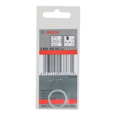 Anneau réducteur Bosch pour lames de scie circulaire 20 x 16 x 1,2 mm