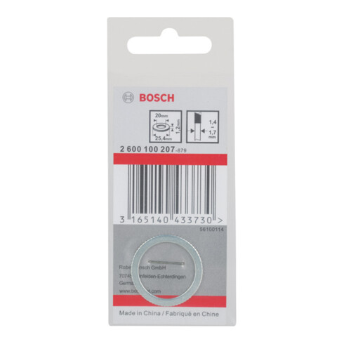 Anneau réducteur Bosch pour lames de scie circulaire 25,4 x 20 x 1,2 mm