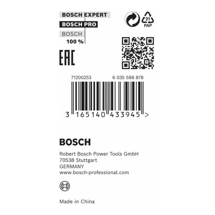 Anneau réducteur Bosch pour lames de scie circulaire 25,4 x 20 x 1,8 mm