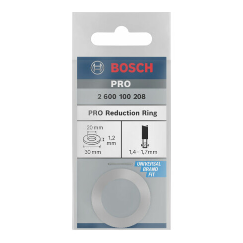 Anneau réducteur Bosch pour lames de scie circulaire 30 x 20 x 1,2 mm