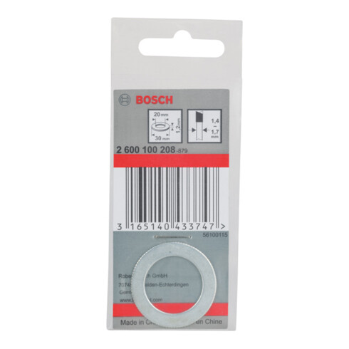 Anneau réducteur Bosch pour lames de scie circulaire 30 x 20 x 1,2 mm