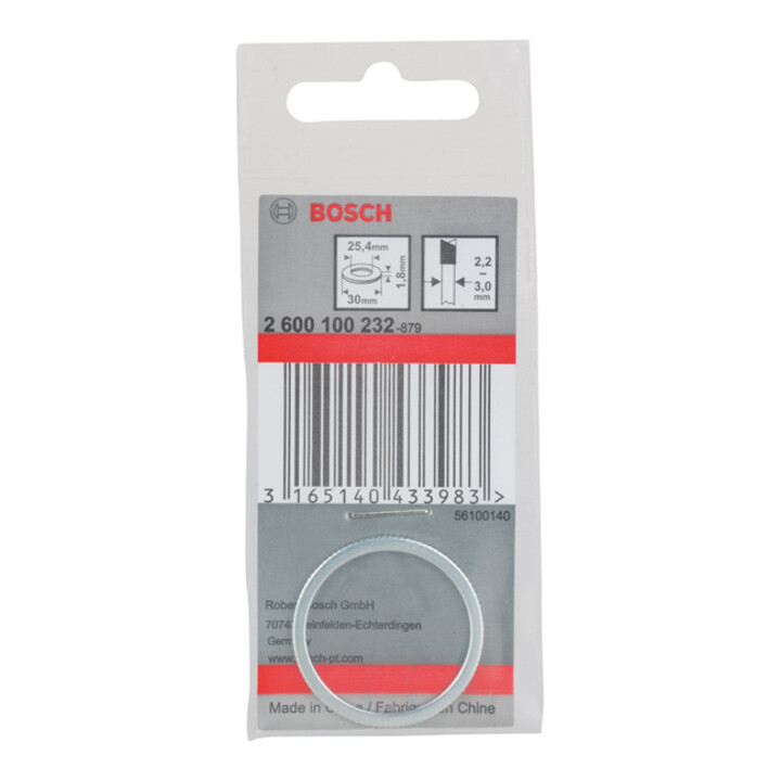 Anneau réducteur Bosch pour lames de scie circulaire 30 x 25,4 x 1,8 mm