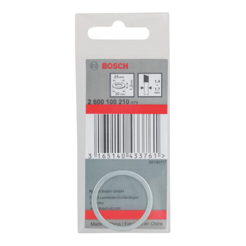 Anneau réducteur Bosch pour lames de scie circulaire 30 x 25 x 1,2 mm