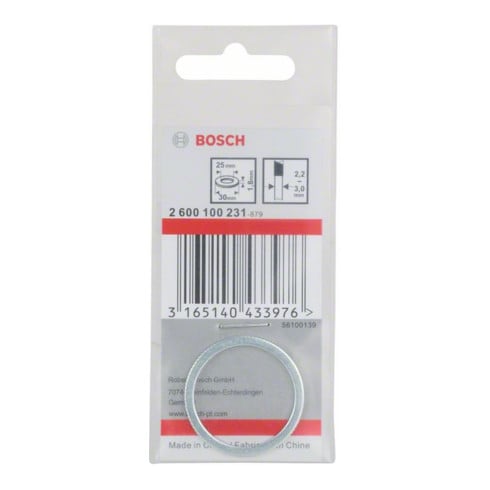 Anneau réducteur Bosch pour lames de scie circulaire 30 x 25 x 1,8 mm