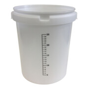 Anrühreimer GRIPLINE-O 30l 25 Liter-Skala weiß