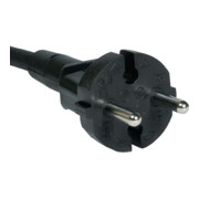 Anschlussleitung H07RN-F 2x1 mm² 5m m.Konturenstecker schwarz-3