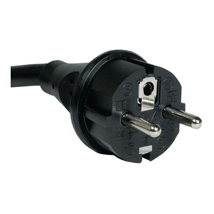 Anschlussleitung H07RN-F 3x1,5mm2 L.5m m.Zentralstecker schwarz