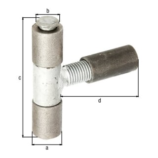Gustav Alberts Torband für Metalltore 180 Grad Öffnung