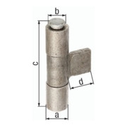 Anschweißband 33x20x98x25mm STA roh GAH-1