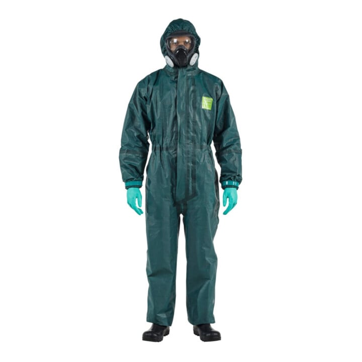 ANSELL Beschermingsoverall type 3/4/5 AlphaTec 4000, groen, Uniseks-maat: XL