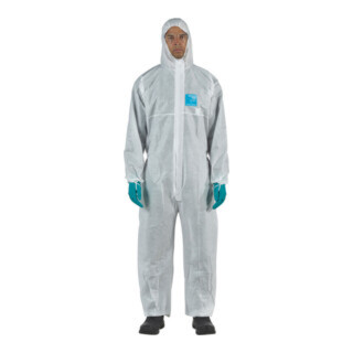 Ansell beschermende overall MICROGARD® 1500 PLUS wit cat. III 1 stuk.