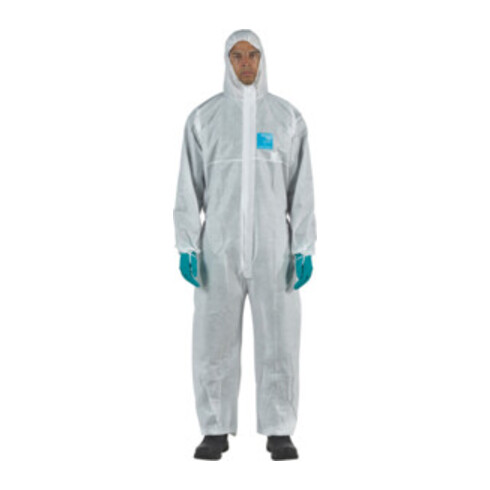 Ansell beschermende overall MICROGARD® 1500 PLUS wit cat. III 1 stuk.