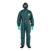 Ansell Combinaison de protection Type 3/4/5 AlphaTec 4000, vert, taille unisexe : 3XL-1