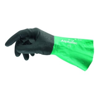 Ansell Gants AlphaTec 58-128, taille 11, noir/vert