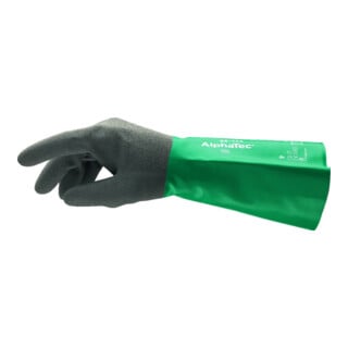 Ansell Handschuh AlphaTec 58-435, Nitril, grün/grau