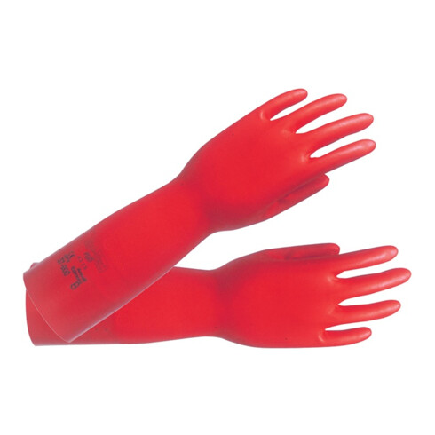 Ansell Handschuhe EN388/374 Kat. III Sol-Vex 37-900 Nitril velourisiert rot