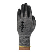 Ansell Nylonhandschuhe HyFlex 11-801 mit Nitrilschaum grau/schwarz-1