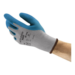 Ansell Handschuhe EN388 Kat. II PowerFlex 80-100 Polyester BW mit Naturgummilatex