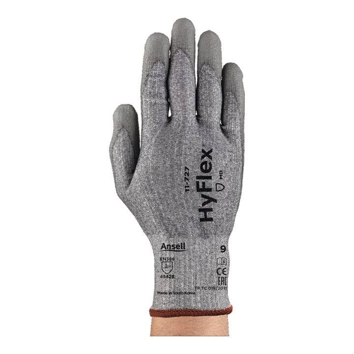 Ansell Schnittschutzhandschuhe HyFlex 11-727 Gr.10 grau Nylon/Lycra/HPPE Intercept Fas.