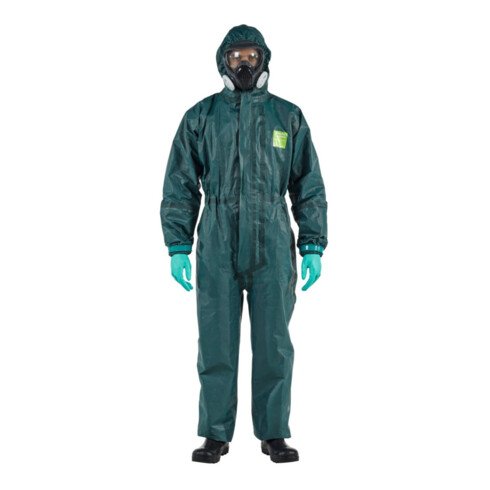 Ansell Schutzoverall Typ 3/4/5 AlphaTec 4000, grün, Unisex-Größe: 3XL