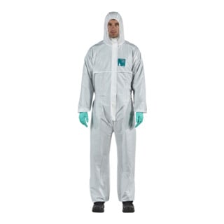 Ansell Schutzoverall Typ 5/6 AlphaTec 1800, weiß, Unisex-Größe: L