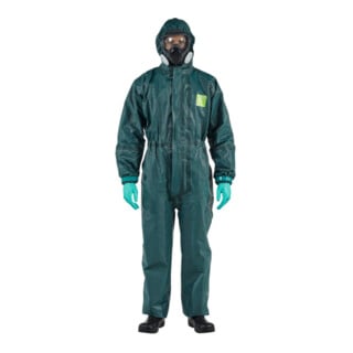 ANSELL Tuta da lavoro tipo 3/4/5 AlphaTec 4000, verde, Tg. Unisex: 3XL