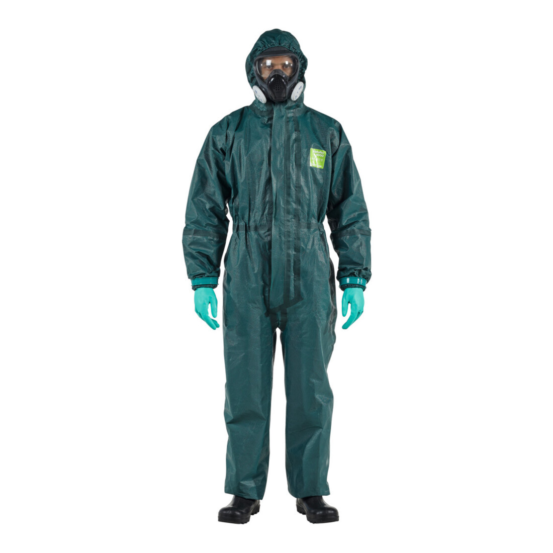 ANSELL Tuta da lavoro tipo 3/4/5 AlphaTec 4000, verde, Tg. Unisex: L