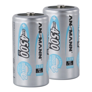ANSMANN accucel maxE 1,2 V 4500 mAh R14-C-Baby HR14 2