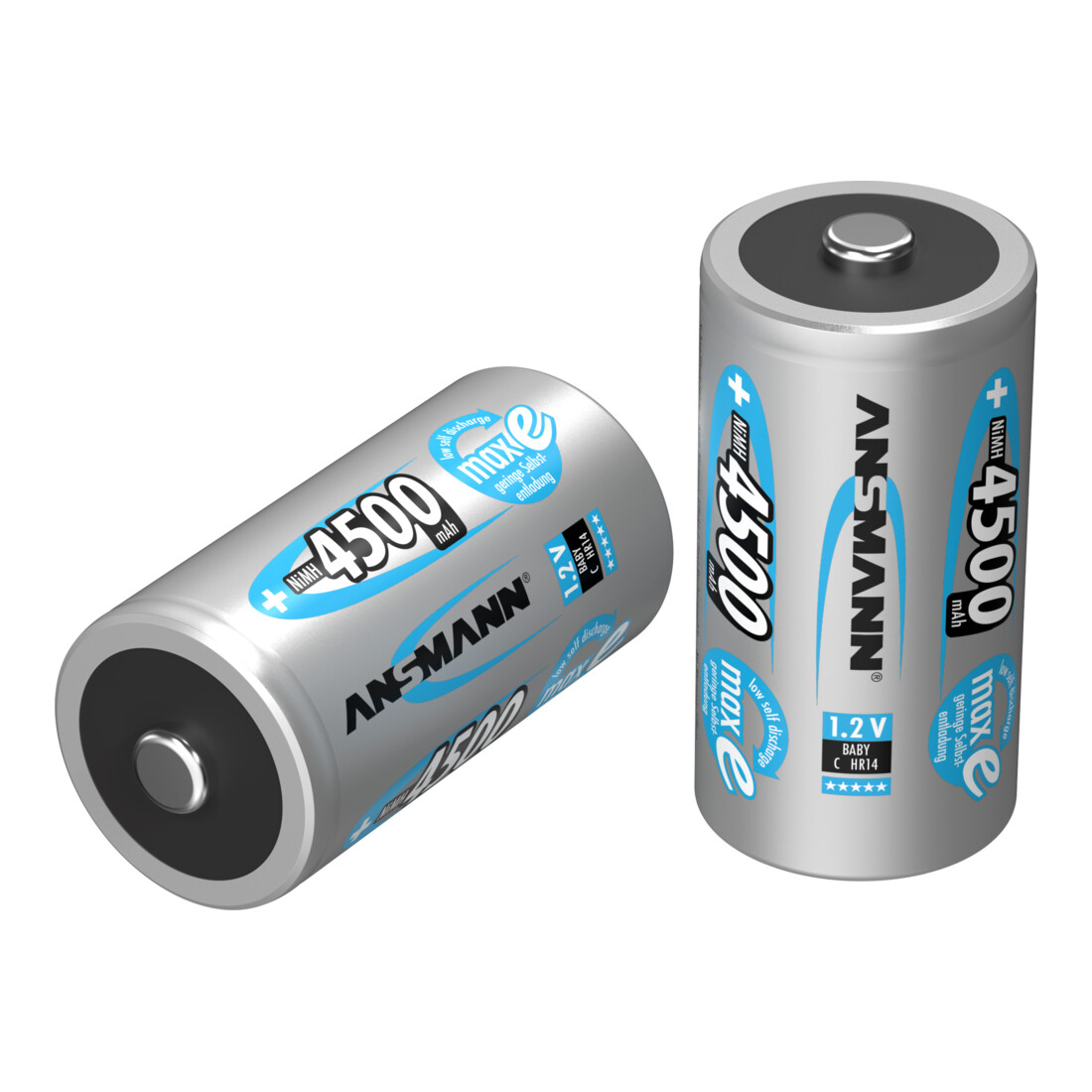 ANSMANN Akkuzelle maxE 1,2 V 4500 mAh R14-C-Baby HR14 2