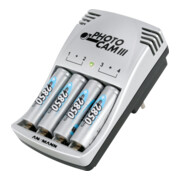 Ansmann Ansmann Akkusteckerladegerät für 2-4Microakkus +4NiMH-Akkus +4NiMH-Akkus-1