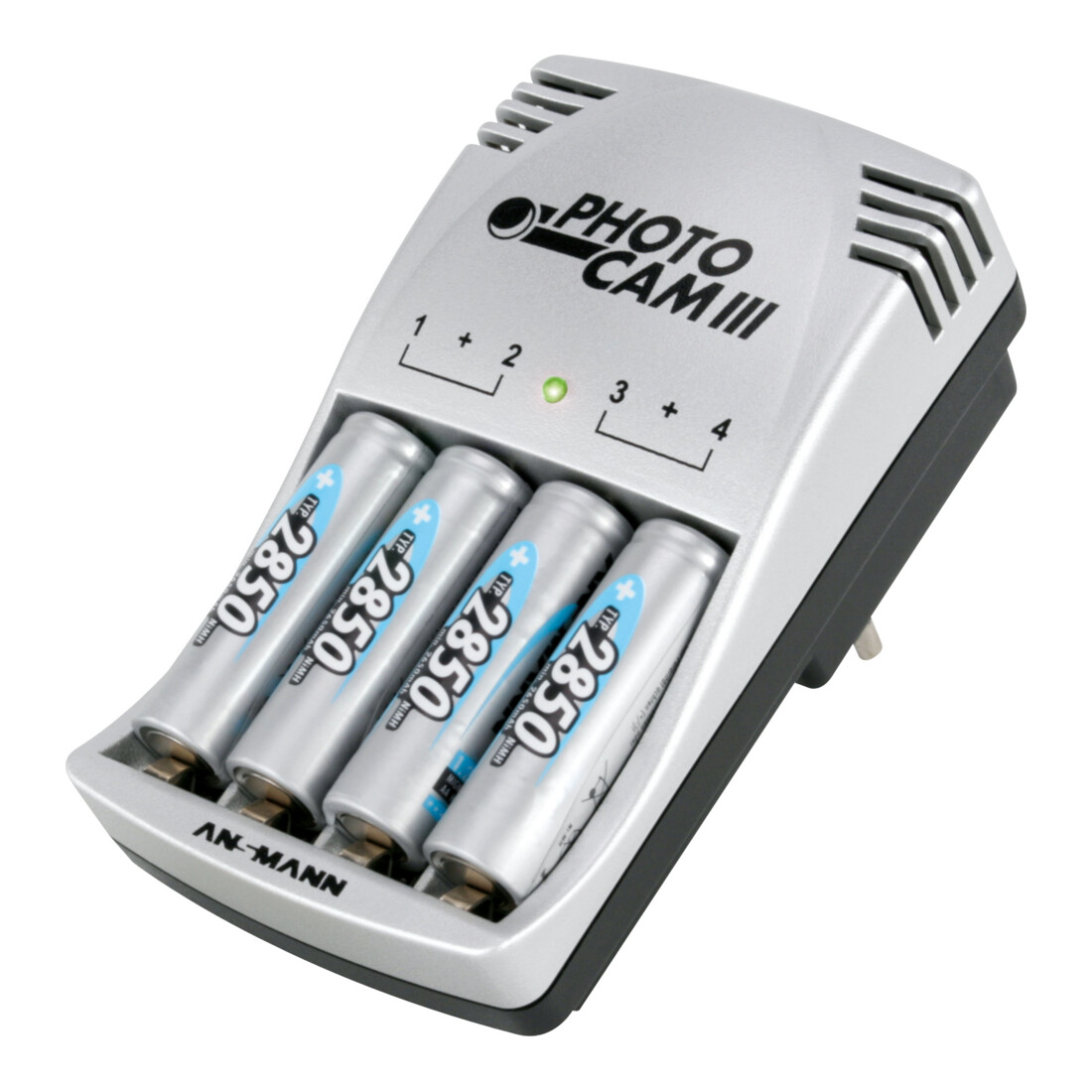Ansmann Ansmann Akkusteckerladegerät für 2-4Microakkus +4NiMH-Akkus +4NiMH-Akkus