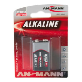 ANSMANN Batterie 9V Block Red Alkaline 1515-0000 Bli