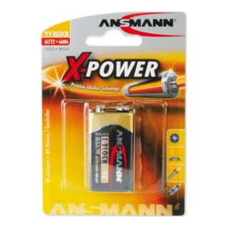ANSMANN Batterie 9V Block X-Power 5015643 Bli
