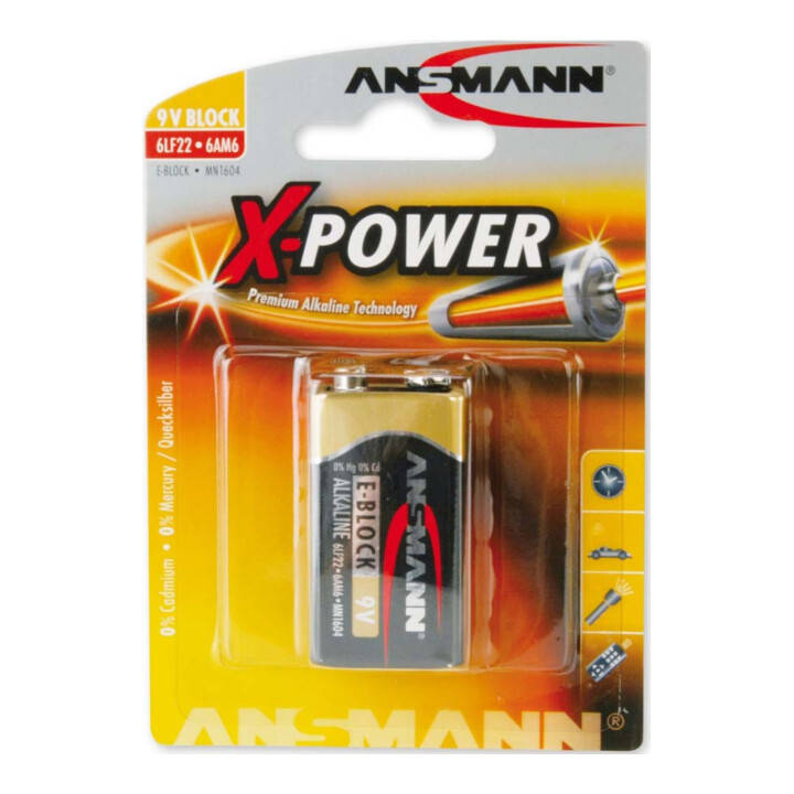 ANSMANN Batterie bloc 9V X-Power 5015643 blister