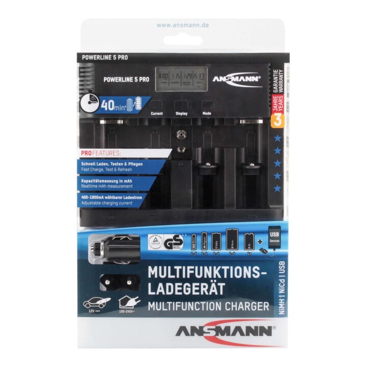 ANSMANN Chargeur de table Powerline 5 Pro 1001-0018