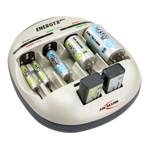ANSMANN Chargeur, Type : 8PLUS