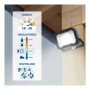 Ansmann Luminary LED-wandschijnwerper 10 W, tot 800 Lumen WFL800-4