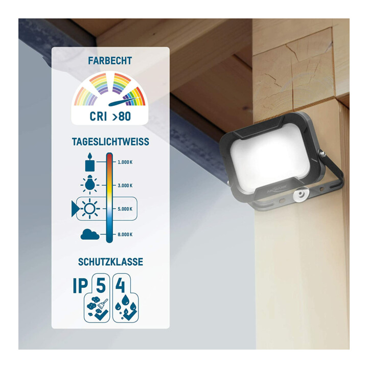 Ansmann Luminary LED-wandschijnwerper 10 W, tot 800 Lumen WFL800
