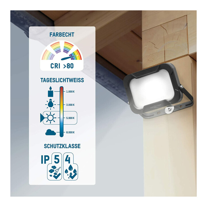 Ansmann Luminary LED-wandschijnwerper 20 W, tot 1600 lumen WFL1600