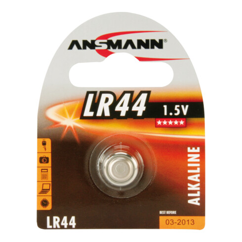 Ansmann Pile bouton LR44 1,5V Bli1