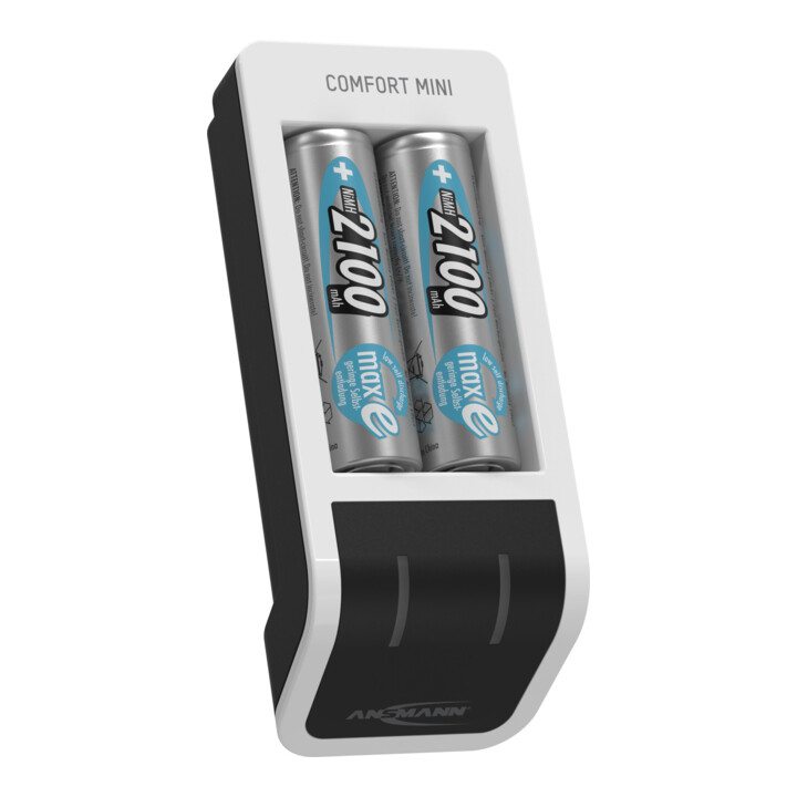 Ansmann Snellader Comfort Mini + 2× AA, 2100mAh