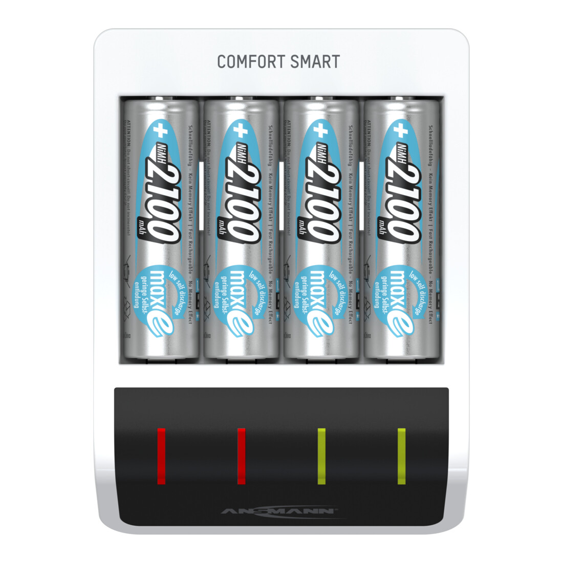 Ansmann Snellader Comfort Smart + 4× AA, 2100mAh