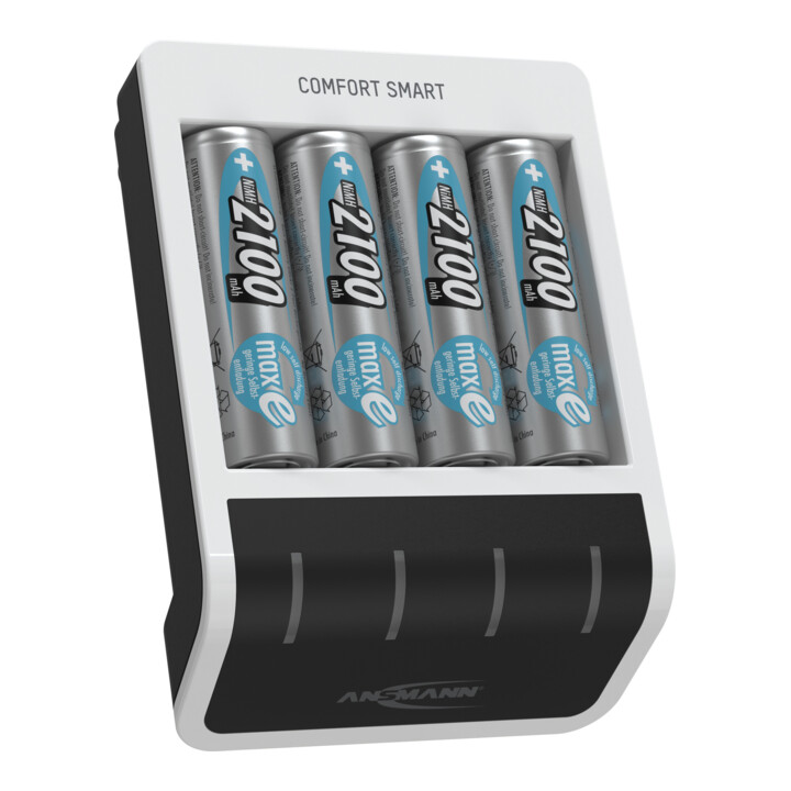 Ansmann Snellader Comfort Smart + 4× AA, 2100mAh