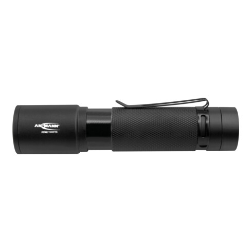 Ansmann Taschenlampe mit Akku oder Batterie betrieb + Gürtelclip T600FRB
