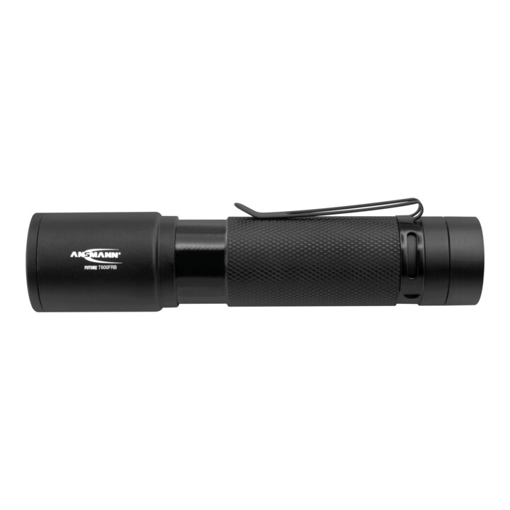 Ansmann Taschenlampe mit Akku oder Batterie betrieb + Gürtelclip T600FRB